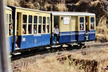 The toy train chugging it's way up to Matheran